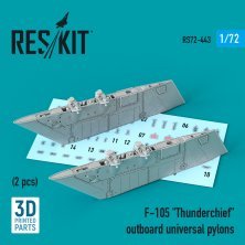 1/72 Republic F-105D/F-105G outboard universal pylon