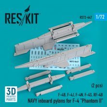 1/72 Navy inboard pylons for McDonnell F-4 Phantom II