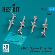 1/72 AIM-7E Sparrow III missiles.