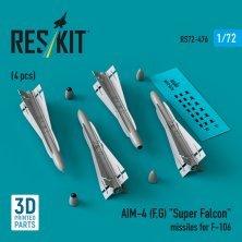 1/72 AIM-4 F, G Super Falcon missiles F-106
