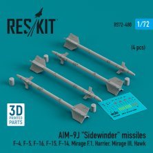 1/72 AIM-9J Sidewinder missiles.