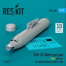 1/72 SUU-23 20mm gun pod close gun bay