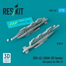 1/72 GBU-62 JDAM-ER bombs with pylons for MiG-29