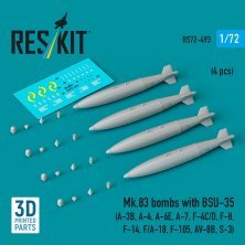 1/72 Mk.83 bombs with BSU-35.