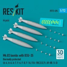 1/72 Mk.83 bombs with BSU-35 thermally prot. 4 pcs