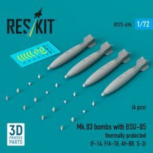 1/72 Mk.83 bombs with BSU-85 thermally prot. 4 pcs