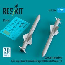 1/72 Exocet missiles.