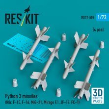 ResKit RS720509 Missiles Rafael Python 3 1/72