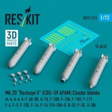 1/72 Mk 20 Rockeye II CBU-59 APAM Cluster bomb