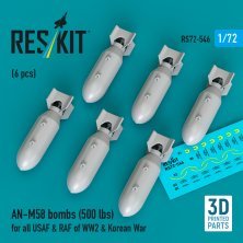 ResKit RS720546 Bombes AN-M58 500 lbs 1/72
