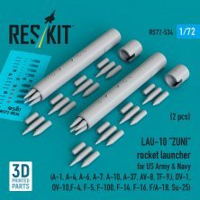 1/72 LAU-10 ZUNI rocket launcher US Army & Navy 2x