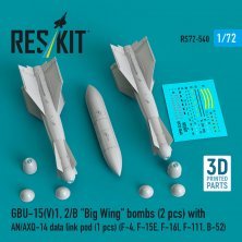 1/72 GBU-15V1,2/B Big Wing with AN/AXQ-14 pod