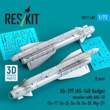 Reskit 1/72 Missiles Kh-29T AS-14B Kedge avec AKU-58 x2