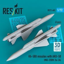 Reskit 1/72 Missiles Kh-58U avec AKU-58 - 2 pcs