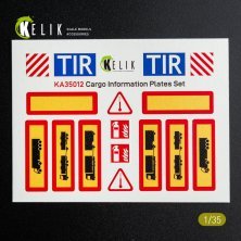 RESKIT D�calcomanies Plaques Cargo 1/35 Set No.1