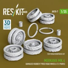 ResKit 1/35 Roues Endommag�es Merkava Mk.4