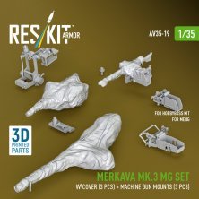 Reskit 1/35 Set MG Merkava Mk.3 avec couvercle Meng/Hobby Boss