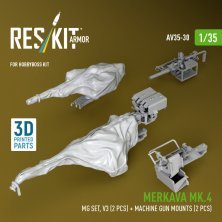 RESKIT Merkava Mk.4 Maschinengewehr Set V3 1/35 RESKIT Merkava Mk.4 Maschinengewehr Set V3 1/35
