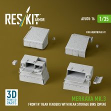 Reskit 1/35 Merkava Mk.3 Ailes avant arri�re et coffres