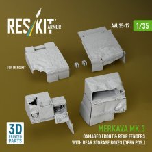 Reskit 1/35 Merkava Mk.3 Garde-boue Avant/Arri�re Endommag�s