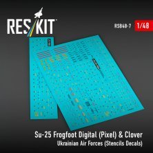 Reskit 1/48 Su-25 Frogfoot Pixel Digital Ukraine AF