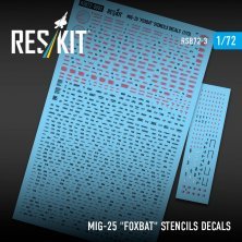RESKIT Stencils MiG-25 Foxbat 1/72