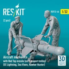 1/32 Aircraft mechanics with Red Top missile 2 fig