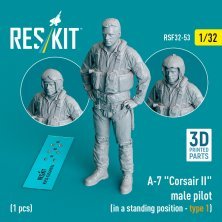 1/32 A-7 Corsair II male pilot stand.position 1