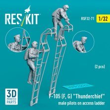 1/32 F-105 F,G Thunderchief male pilots on ladder