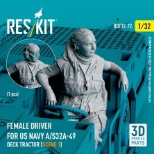 1/32 Female driver US NAVY for A/S32A-49 Deck Tractor