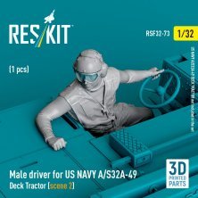 1/32 Male driver US NAVY for A/S32A-49 Deck Tractor 2