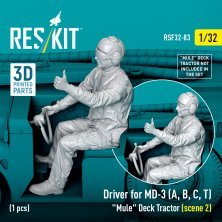 ResKit RSF320083 Figurine Conducteur MD-3 Mule 1/32