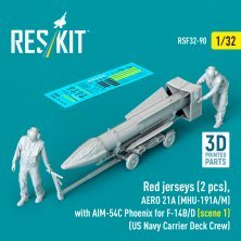 RESKIT 1/32 Ground Crew Figures & AIM-54C AERO 21A RESKIT 1/32 Ground Crew Figures & AIM-54C AERO 21A