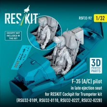 ResKit 1/32 F-35 A/C Pilot mit Schleudersitz f�r Trumpeter