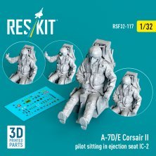 RESKIT 1/32 A-7D/E Corsair II Pilot Ejection Seat IC-2 RESKIT 1/32 A-7D/E Corsair II Pilot Ejection Seat IC-2