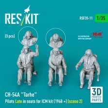 1/35 CH-54A Tarhe Pilots Late 1968+ 3 pcs.