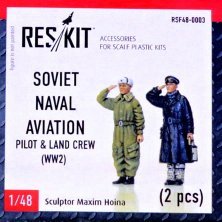1/48 WW2 Soviet Naval Aviation pilot & land crew