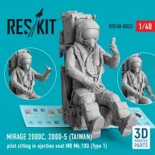 1/48 Mirage 2000 TAIWAN pilot sitting in ejection seat