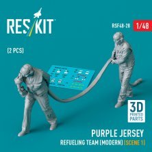 1/48 Purple jersey refueling team modern 1 2 fig
