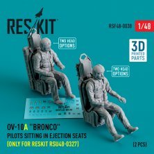 1/48 OV-10A Bronco pilots sitting in ejection seats