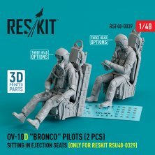 1/48 OV-10D Bronco pilots sitting in ejection seats