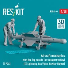 1/48 Aircraft mechanics with Red Top missile 2 fig