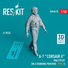 1/48 A-7 Corsair II male pilot stand.position 2