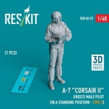 1/48 A-7 Corsair II Greece male pilot standing 3