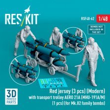 RESKIT 1/48 Figurine Red Jersey Moderne avec Chariot AERO 21 RESKIT 1/48 Figurine Red Jersey Moderne avec Chariot AERO 21
