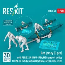 1/48 Red jerseys. with AERO 21A tr.trolley 1/48 Red jerseys. with AERO 21A tr.trolley