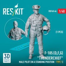 1/48 F-105 D,F,G male pilot stand.posit. type 1