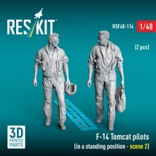 RESKIT 1/48 F-14 Tomcat Piloten Sitzend Typ 2 x2