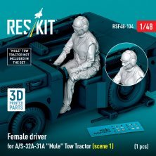1/48 Female driver for A/S-32A-31A Tow Tractor