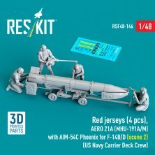 1/48 Red jerseys., AERO 21A with AIM-54C 1/48 Red jerseys., AERO 21A with AIM-54C